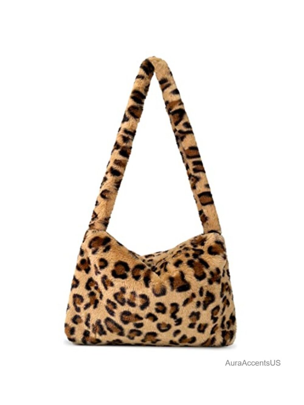 Faux Fur Tote Bag Fuzzy Y2K Plush Shoulder Purse Large Cute Furry Handbag